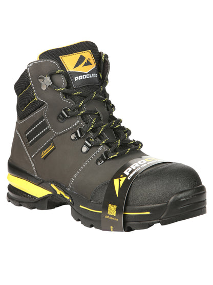 Procliff Safety Work Boots Nubuck Oxford: Lace-Up with Helmet for Worksite Safety 45288