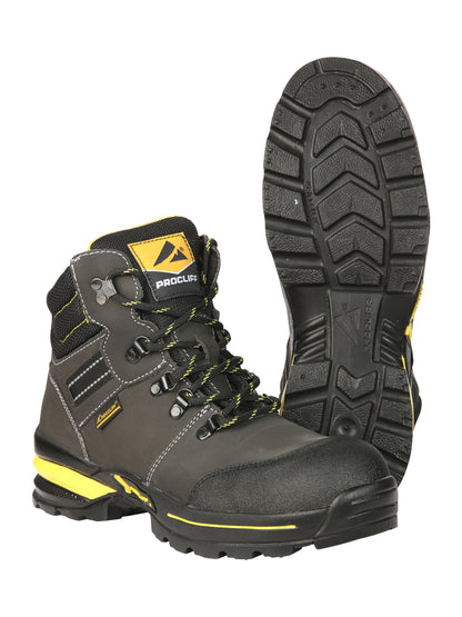 Procliff Safety Work Boots Nubuck Oxford: Lace-Up with Helmet for Worksite Safety 45288