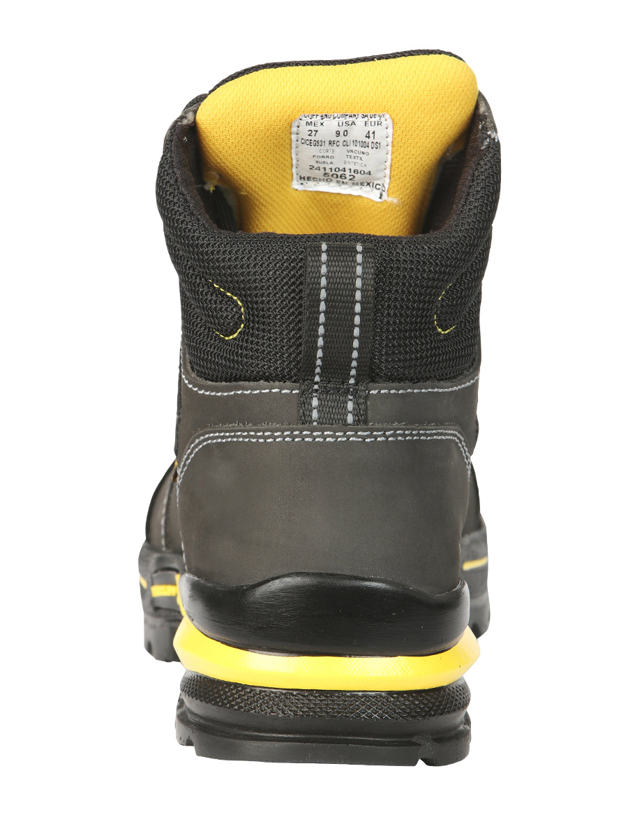 Procliff Safety Work Boots Nubuck Oxford: Lace-Up with Helmet for Worksite Safety 45288