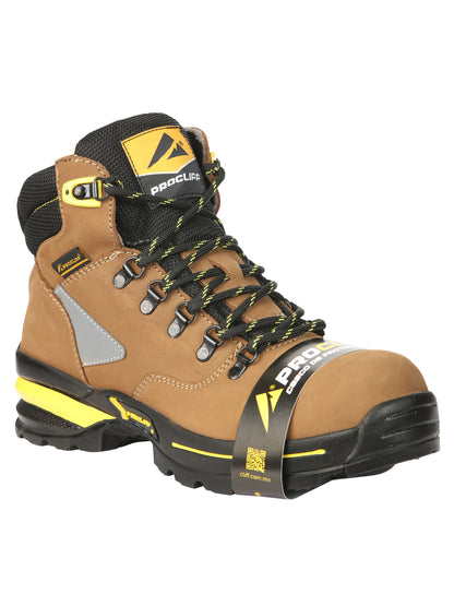 Procliff Safety Work Boots Nubuck Maple: Lace-Up with Helmet for Worksite Safety 45289