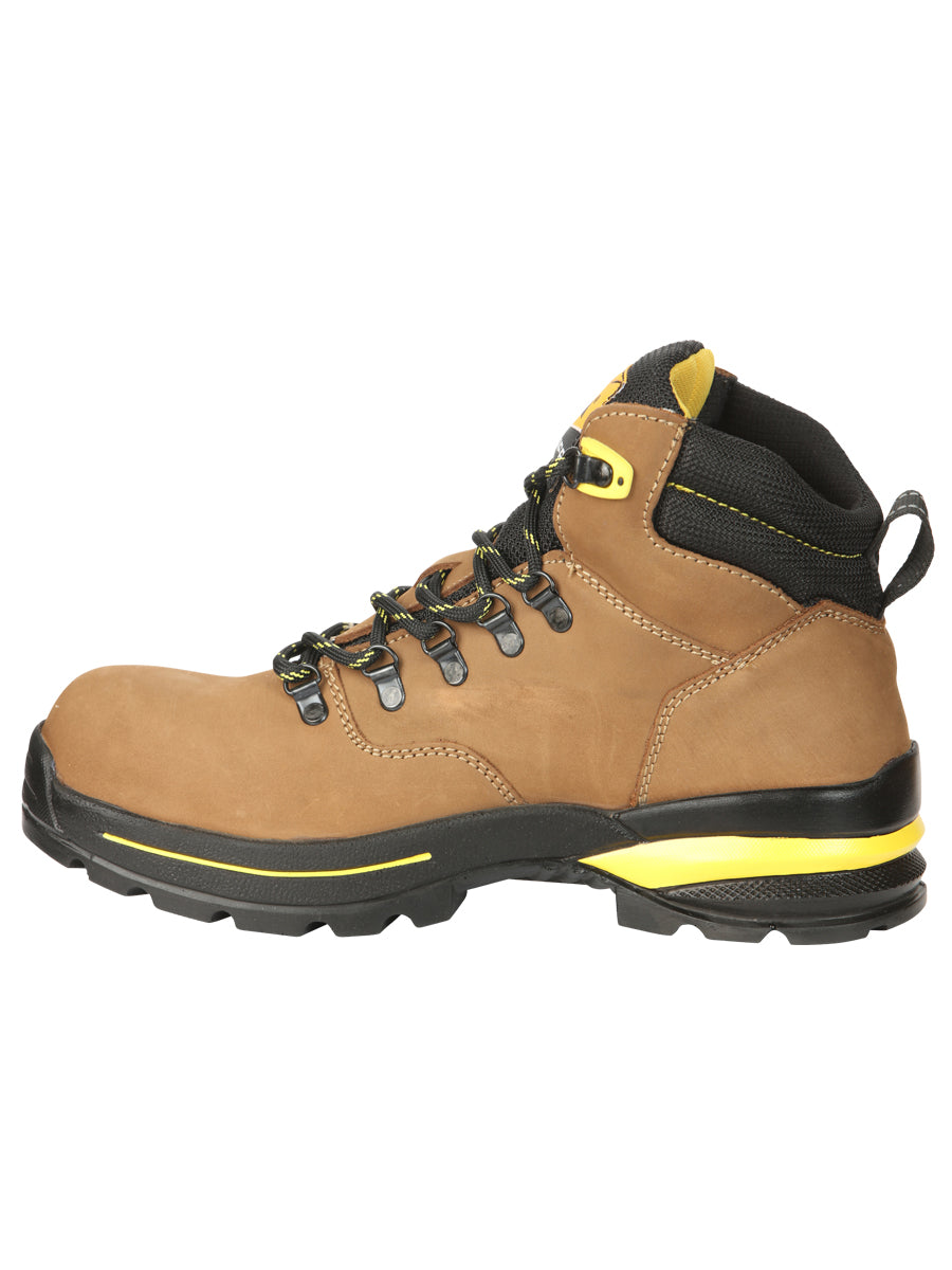 Procliff Safety Work Boots Nubuck Maple: Lace-Up with Helmet for Worksite Safety 45289