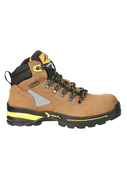 Procliff Safety Work Boots Nubuck Maple: Lace-Up with Helmet for Worksite Safety 45289