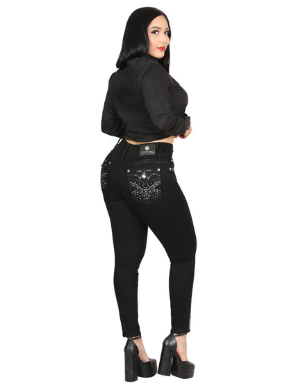 Centenario Hip-Up Skinny Denim Jeans - Black 45318