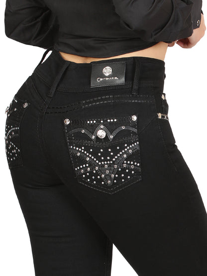 Centenario Hip-Up Skinny Denim Jeans - Black 45318