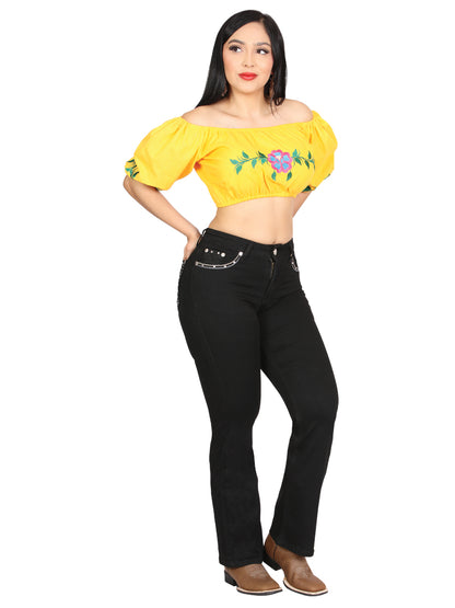 Centenario Hip-Up Bootcut Denim Jeans - Black 45320