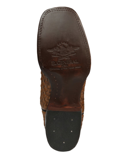 El General Men's Rodeo Boots Petatillo Leather - Orix 45439