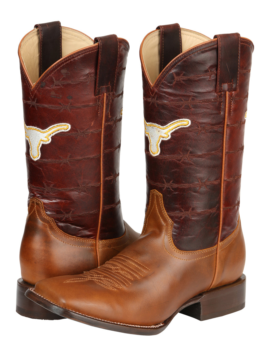 Jar Boots Men's Rodeo Boots - Orange/Congnac 45476