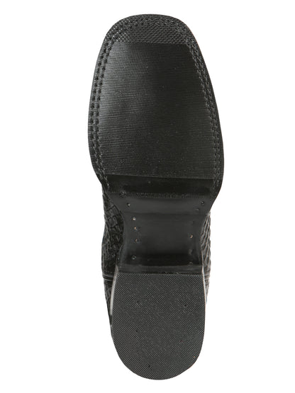 El General Men’s Rodeo Boot Imitation Python - Black/Blue 45564