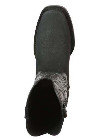 El General Men’s Rodeo Boot Nobuck Leather

 - Black 45567