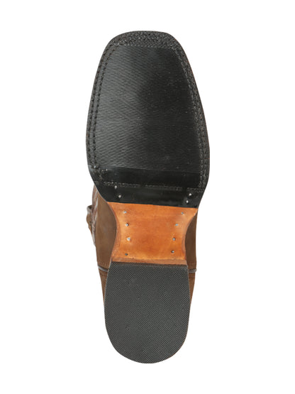 El General Men's Rodeo Boots - Nobuck Camel 45568