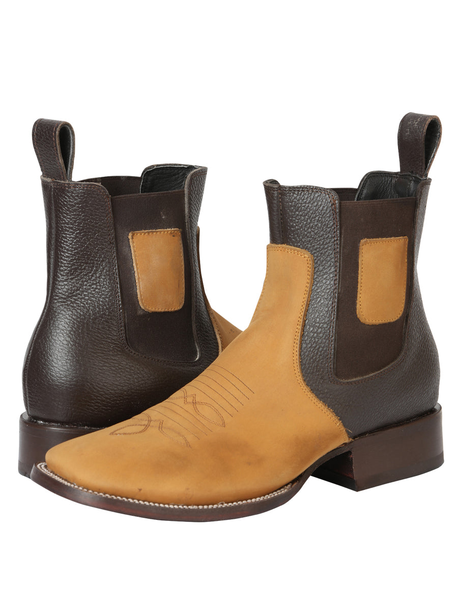 El General Men’s Nobuck Ankle Boots - Honey 45582