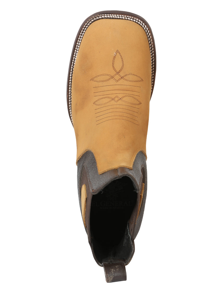 El General Men’s Nobuck Ankle Boots - Honey 45582
