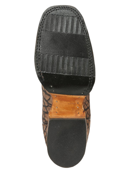 Men’s El General Rodeo Boot - Imitation Bull Neck Sand 45667