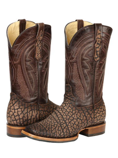 Men’s El General Rodeo Boot - Imitation Bull Neck Sand 45667