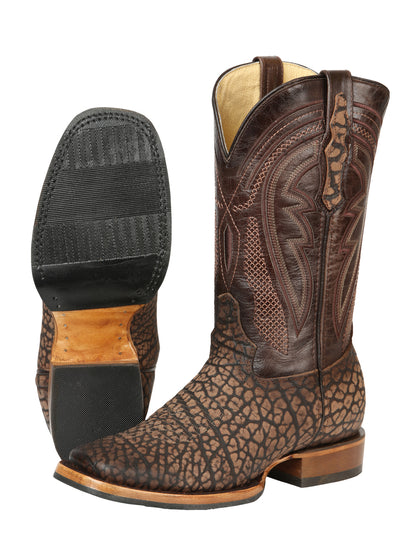 Men’s El General Rodeo Boot - Imitation Bull Neck Sand 45667