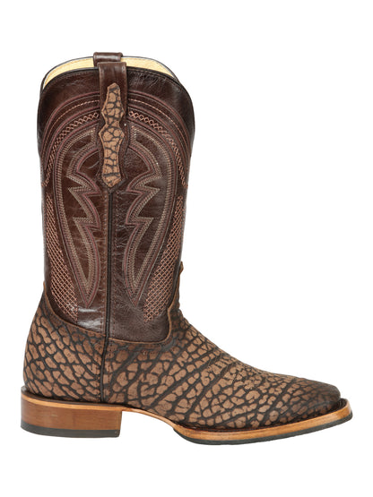 Men’s El General Rodeo Boot - Imitation Bull Neck Sand 45667