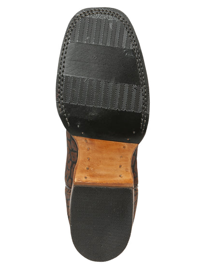 Men’s El General Rodeo Boot - Imitation Bull Neck Brown 45668