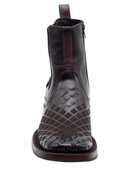 Men's El General Ankle Boot Pull up- Tobacco 45673