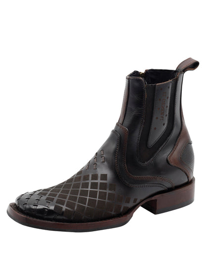 Men's El General Ankle Boot Pull up- Tobacco 45673