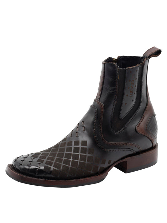 Men's El General Ankle Boot Pull up- Tobacco 45673