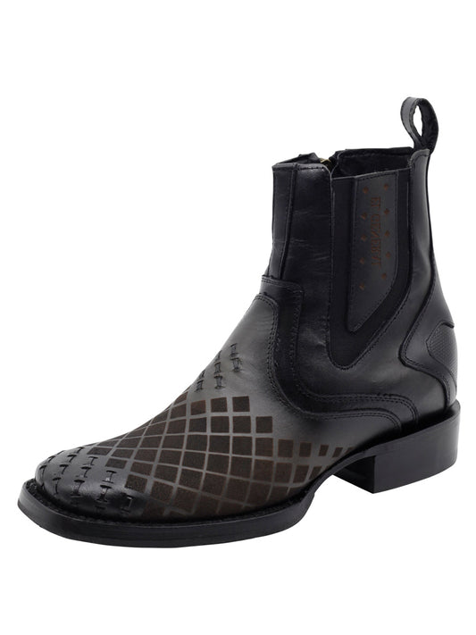 Men's El General Ankle Boots Pull Up- Gray 45674