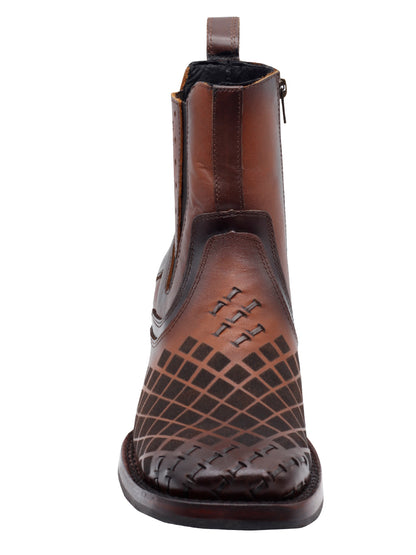Men's El General Ankle Boots Pull Up- Brown 45675