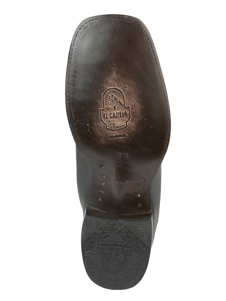 El Canelo Men’s Matte Black Boots 45755