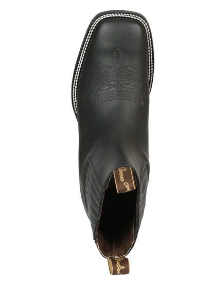 El Canelo Men’s Matte Black Boots 45755