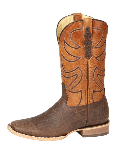 Men’s El General Rodeo Boot Elephant Print Brown 45767