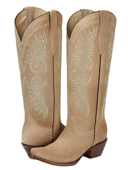 El General Women’s Western Suede Boots - Tuscani 45793
