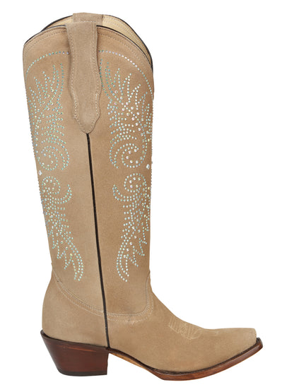 El General Women’s Western Suede Boots - Tuscani 45793