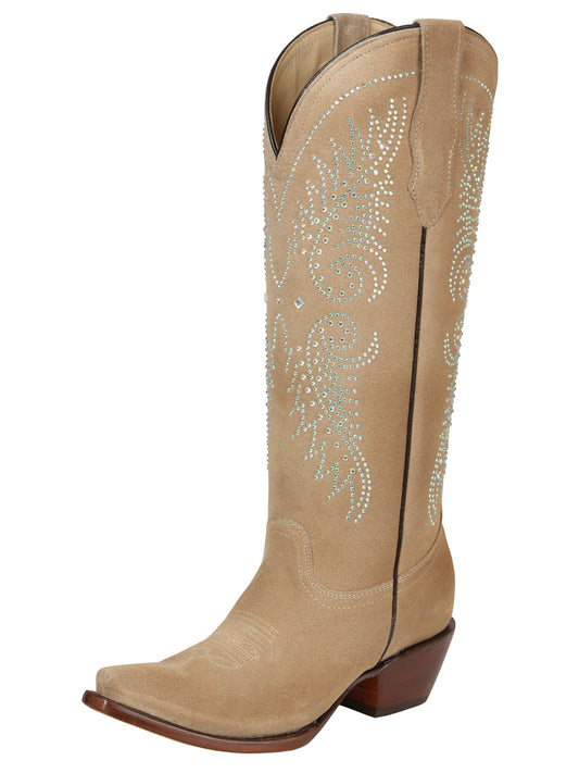 El General Women’s Western Suede Boots - Tuscani 45793