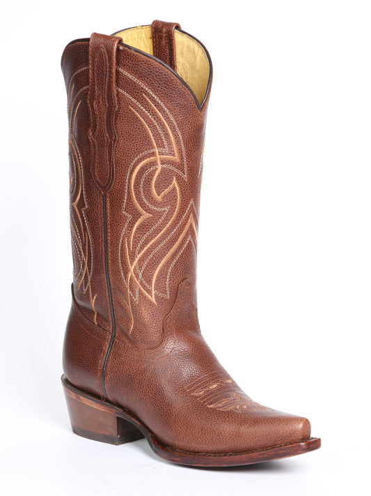 Women's El General Retro Cowgirl Boots - Cognac 45935
