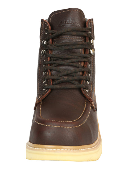 Establo Men's Laced Work Boots with Safety Cap 91310