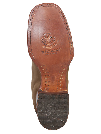 El General Square Toe Ankle Boot - Nobuck Brown 126189