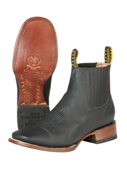 El General Men’s Ankle Boots - Cimarron Leather Black 126610