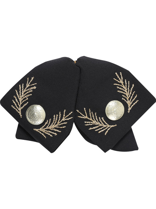 Adult 
Mexican Charro Bow Tie 100% Polyester Black/Gold  601107