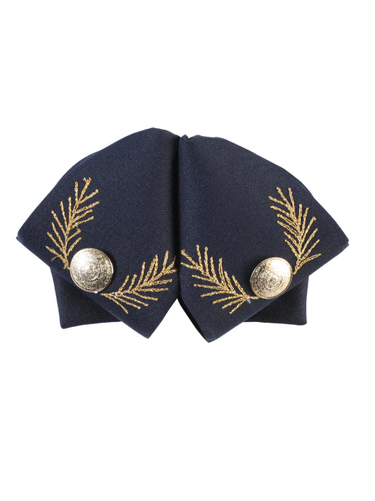 Adult 
Mexican Charro Bow Tie 100% Polyester Navy Blue/Gold  601782