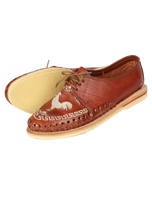 Mexican Artisanal Shoes Leather Honey/Brown 603357