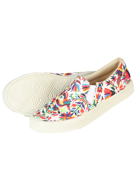 Mexican Artisanal Yute Tennis 50% Cotton, 50% Polyester White 603956