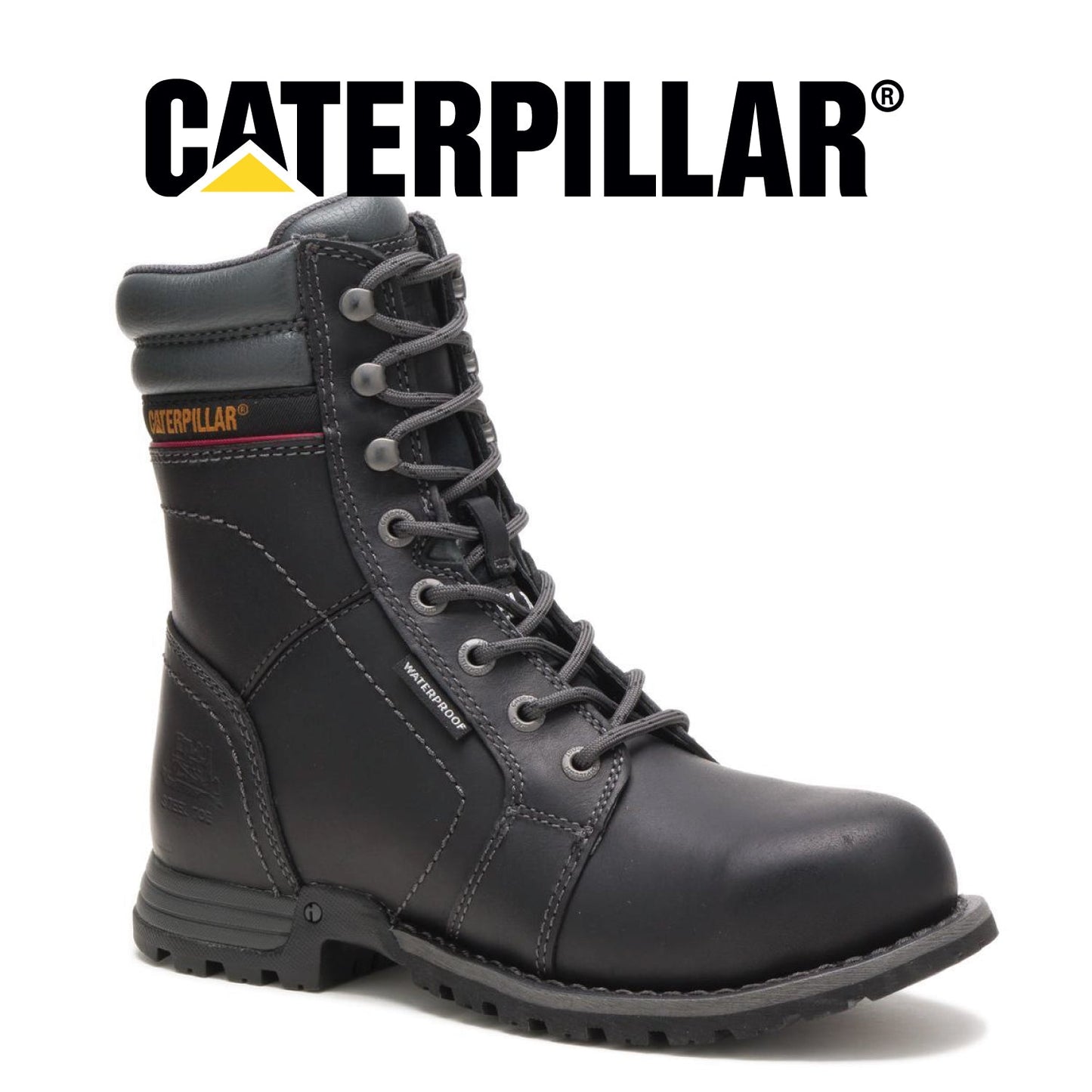 CATERPILLAR Women's 8 Inch Echo Waterproof Steel Toe Work Boot P90899